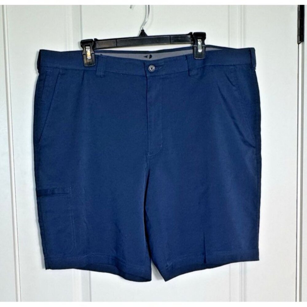 Grandslam Mens Navy Blue Golf Shorts‎ Cargo Pocket Size 40 Flat Front